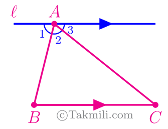 مجموع زاویه‌های مثلث