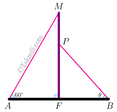 نمونه سوال ریاضی مثلثات